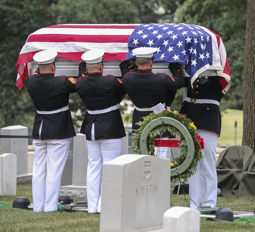 Barracks Marines Escort the Casket of Maj. Matthew M. Wiegand