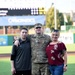 Soldier receives honor throwing in a first pitch at Joliet Slammers home game