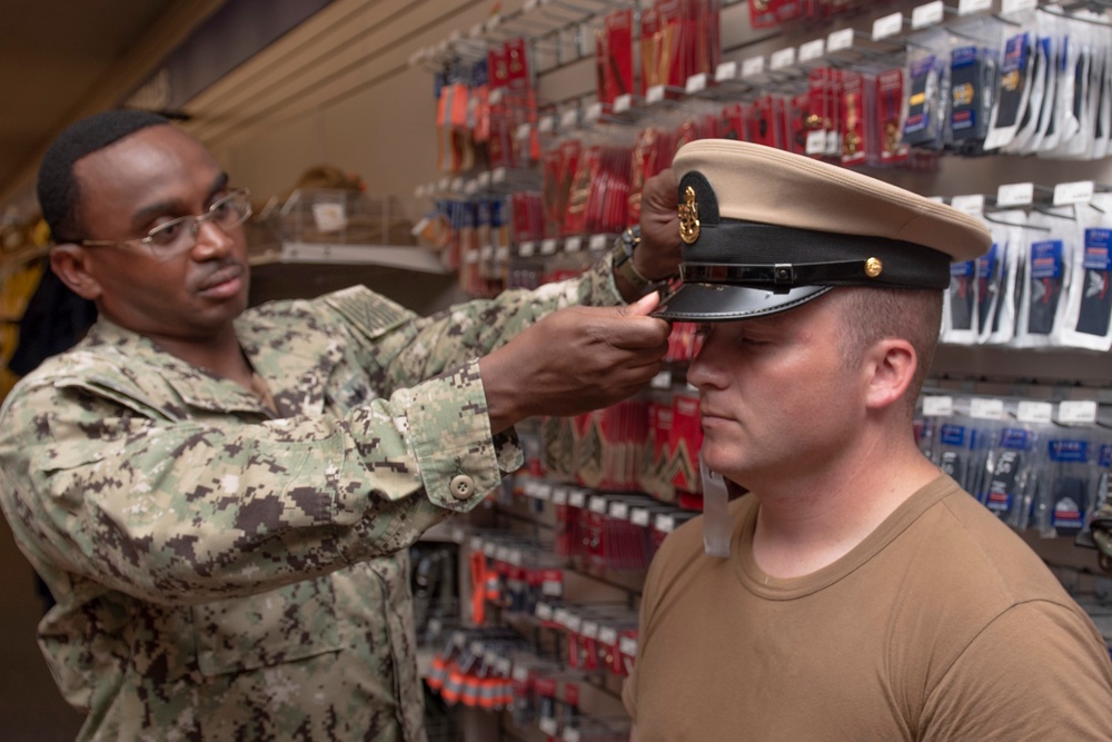 Chief Selects pick up E-7 uniforms