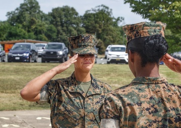 Sergeant instructor trains her former recruit to become Marine Corps Officer