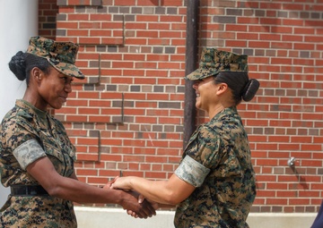 Sergeant instructor trains her former recruit to become Marine Corps Officer