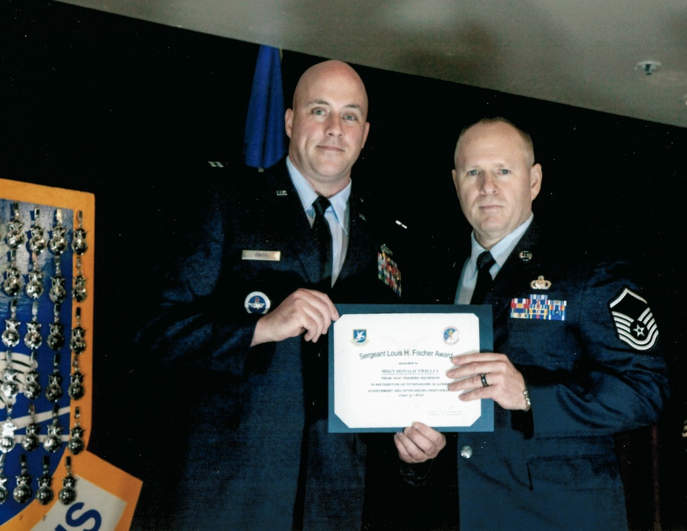 WADS security forces member received rare Louis H. Fischer Award