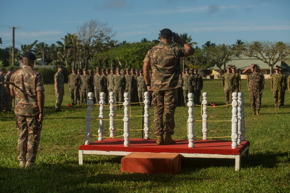 MRF-D Marines participate in Tafakula opening ceremony