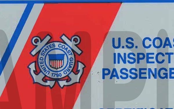 Coast Guard Small Passenger Vessel Inspection Sticker