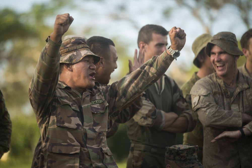 MRF-D Marines hold MCMAP competition during Tafakula