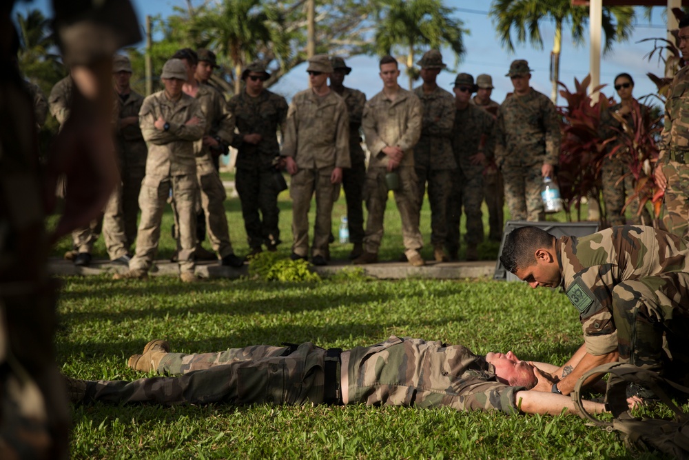 MRF-D Marines receive CLS course from FANC