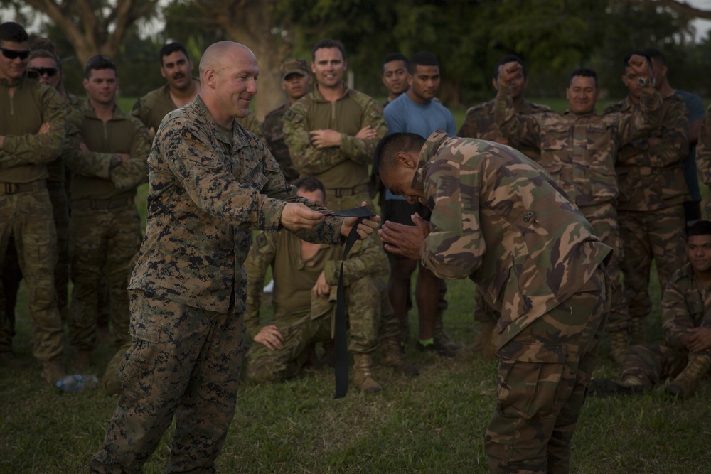 MRF-D Marines hold MCMAP competition during Tafakula