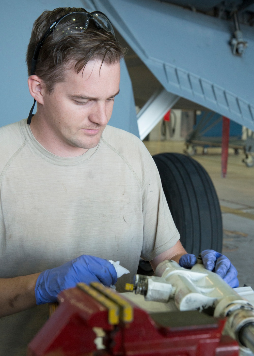 Utah Air National Guard KC-135R Stratotanker used for Hill engineer test-fit