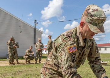 Sgt. James Baird preforms combat lifesaver support