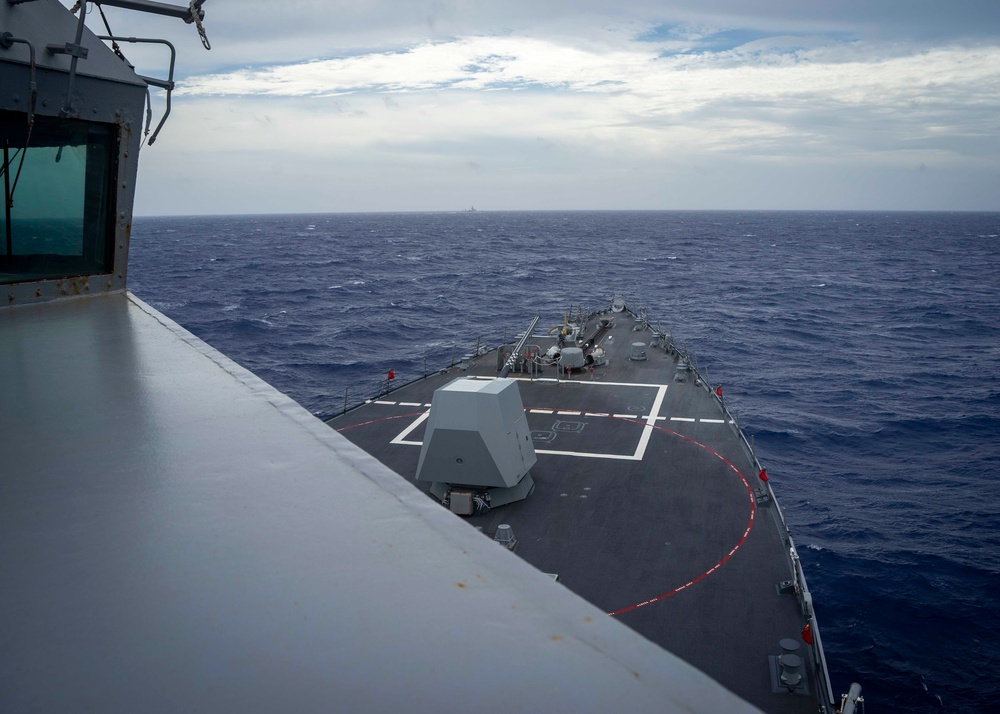 USS Gridley Transits the Atlantic Ocean