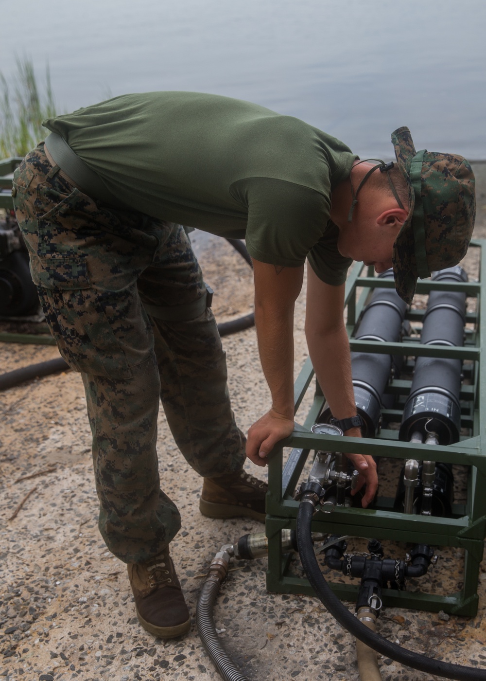 Marines partake in a combat scenario