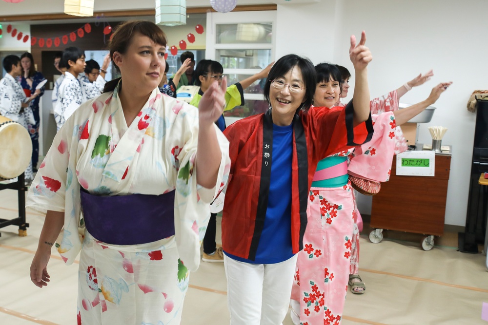 Folk songs and friendships; dancing Bon Odori