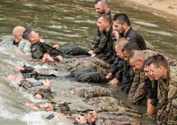 Battle Group Poland successfully completes Polish-led water survival course