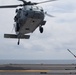 U.S. Sailors prepare to attach ammunition to an MH-60S Sea Hawk