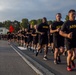 Soldiers from 7th Army Training Command (7 ATC) run in formation during a Jäger Run in Grafenwoehr, Germany, August 16, 2019.