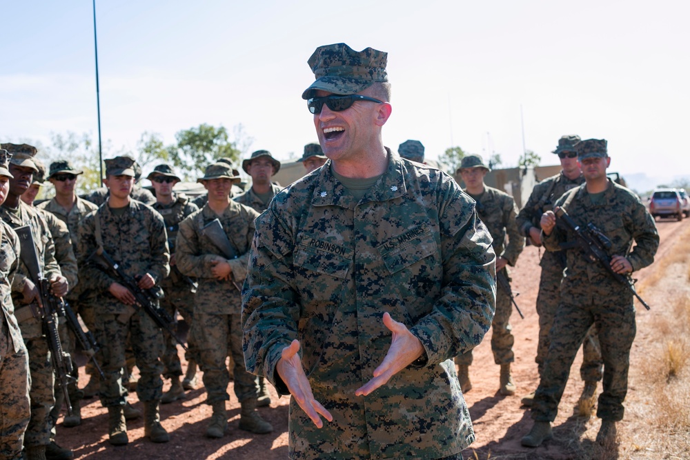 MRF-D Marines conduct live-fire at Bradshaw Field Training Area
