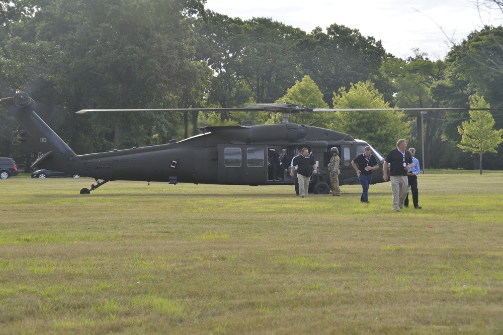 Helicopters Land at Great Lakes