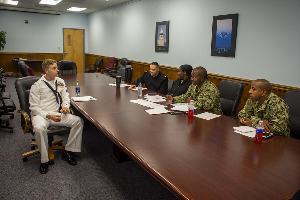 Recruiters attend Leading Petty Officer qualification board