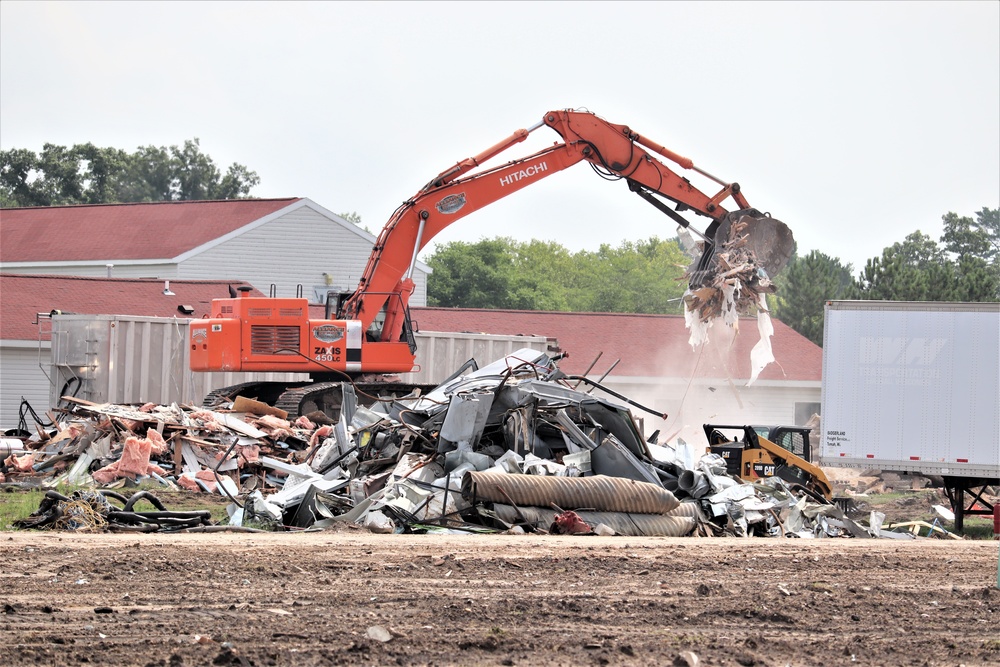 Building demolition underway to make way for new $24 million barracks at Fort McCoy