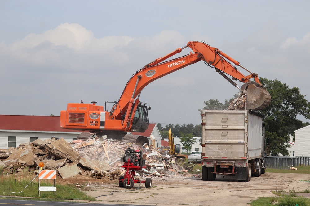 Building demolition underway to make way for new $24 million barracks at Fort McCoy