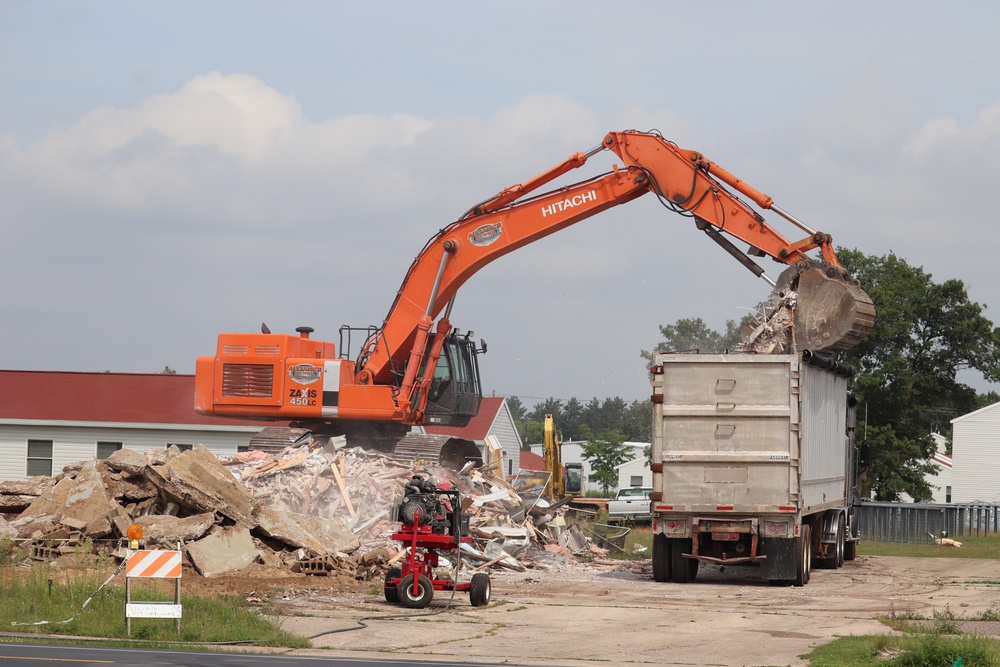 Building demolition underway to make way for new $24 million barracks at Fort McCoy