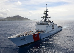 USCGC Midgett (WMSL 757) arrives to Honolulu for first time