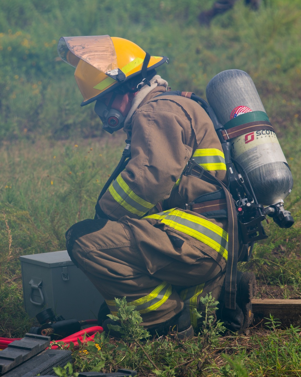 ARFF Marines train in aircraft recovery