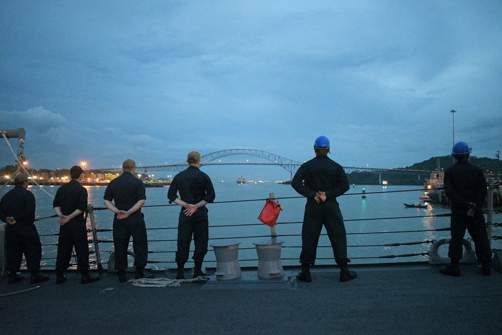 USS Gridley Transits the Panama Canal