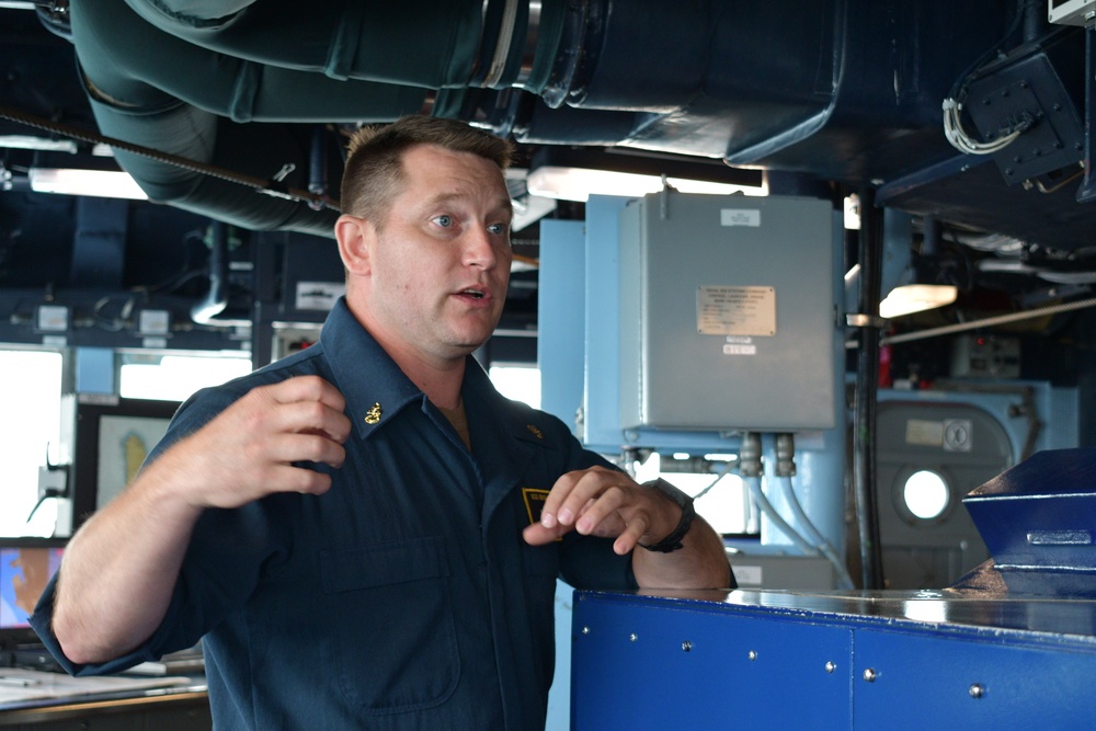 USS Gridley Sailors Gives Tour