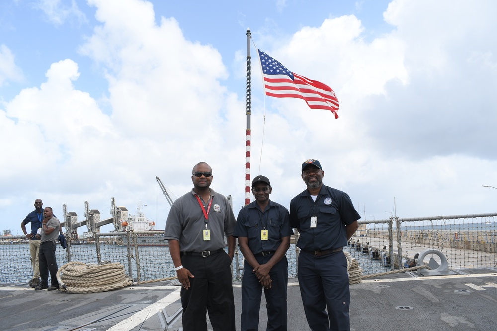 U.S. Embassy Employees Tour USS Gridley