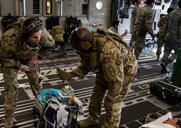 Patriot Warrior 2019 participants conduct training scenario at Minneapolis Air Reserve Station