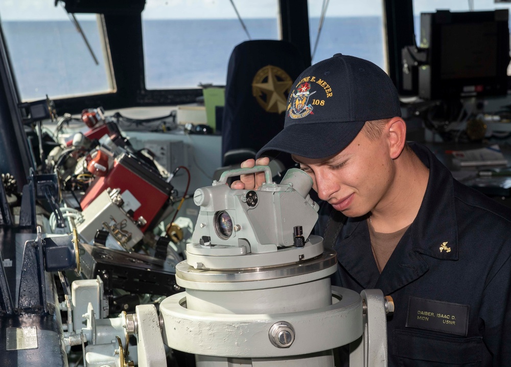 USS Wayne E. Meyer DDG 108 August 2019 Operations