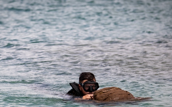 Scout Sniper Platoon conducts night and day amphibious training