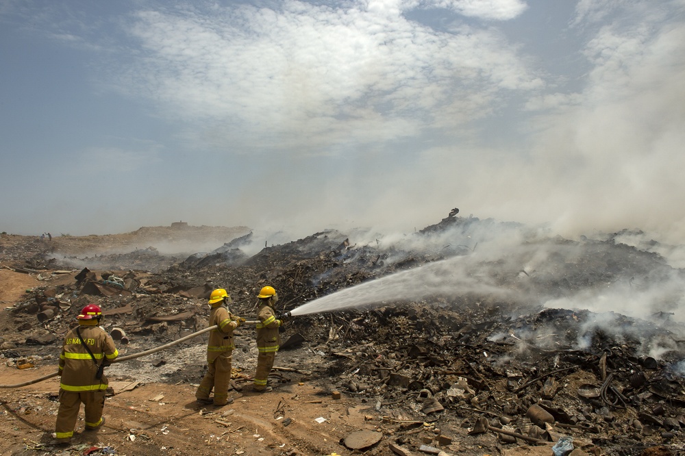 CLDJ and CJTF-HOA combat Djibouti landfill fire