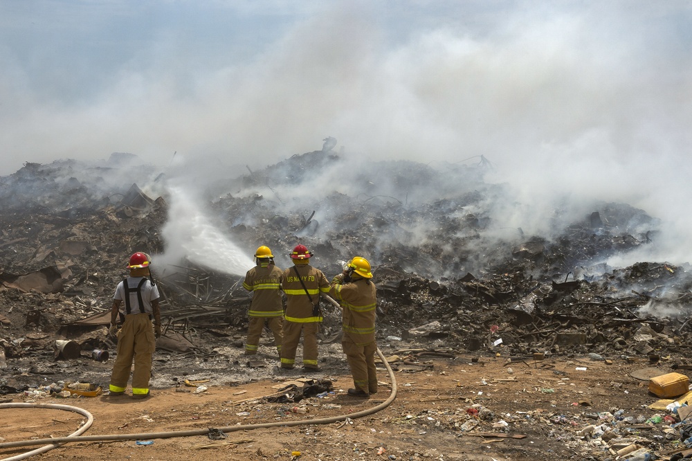 CLDJ and CJTF-HOA combat Djibouti landfill fire