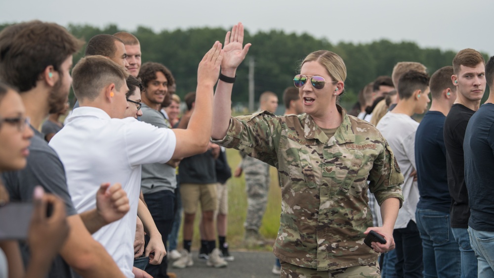 104th Fighter Wing recruiters organize 'Bring a Friend To Drill Day'