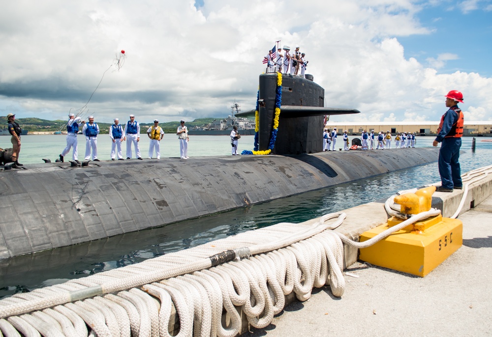 USS Oklahoma City Returns to Guam