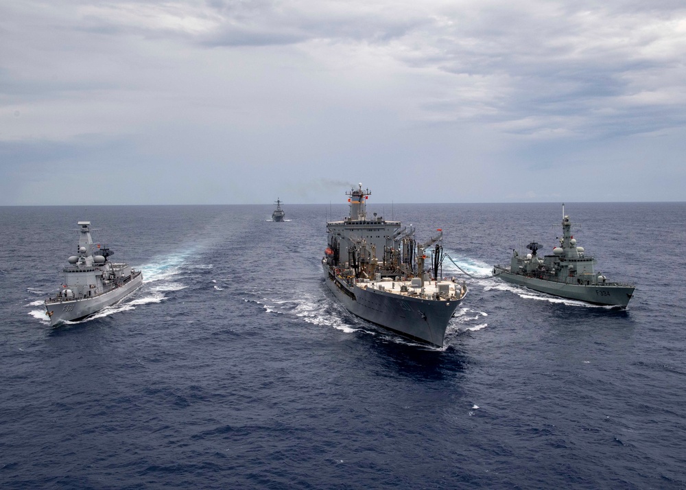 USNS Patuxent (T-AO 201) Replenishes SNMG1 Forces