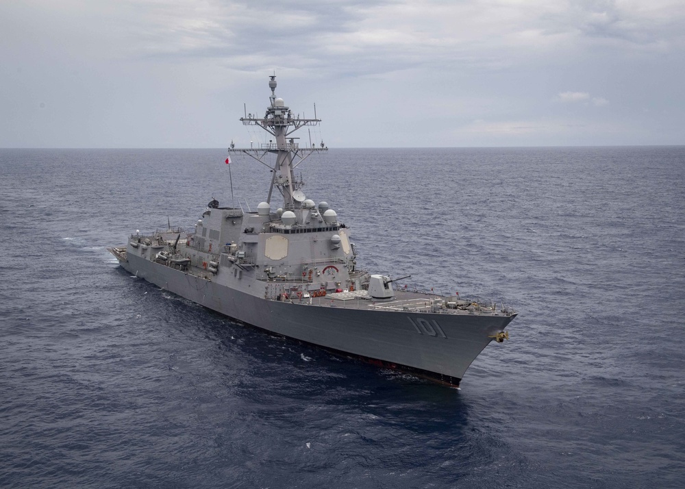 USS Gridley (DDG 101) Transits the Atlantic Ocean
