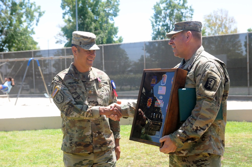 79th Infantry Brigade Combat Team Thanks Maj. James Mendoza for Many Years of Service