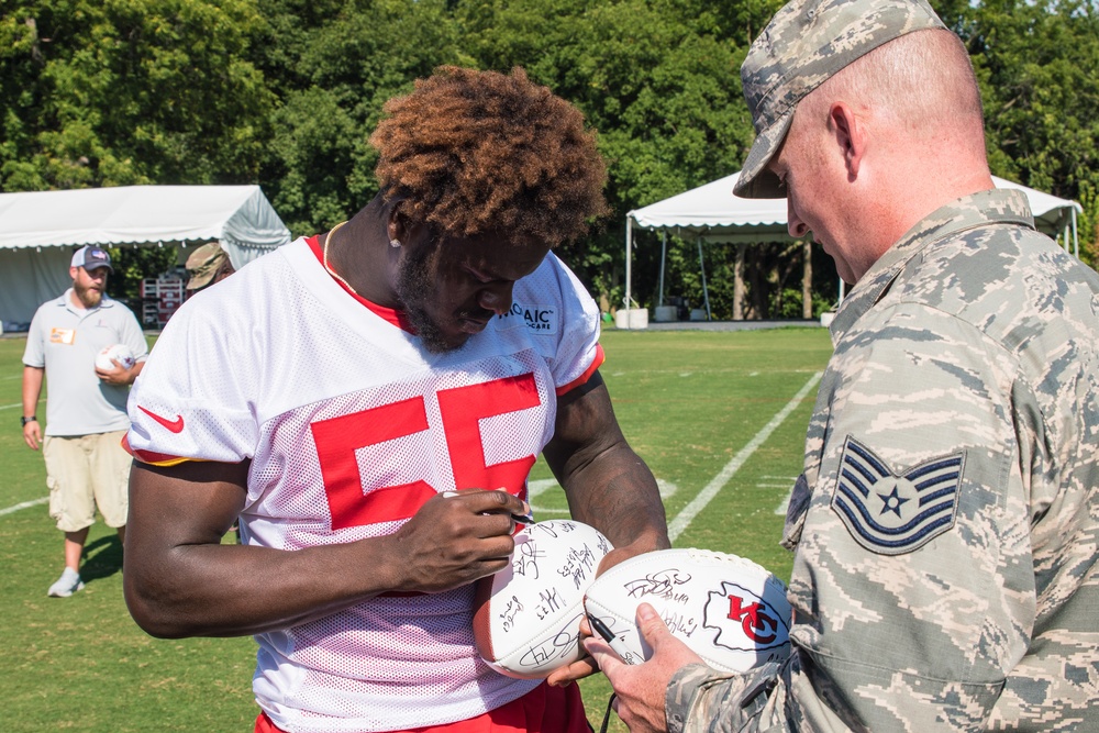 Kansas City Chiefs host military appreciation day at training camp