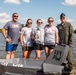 Airmen participate in a cardboard regatta