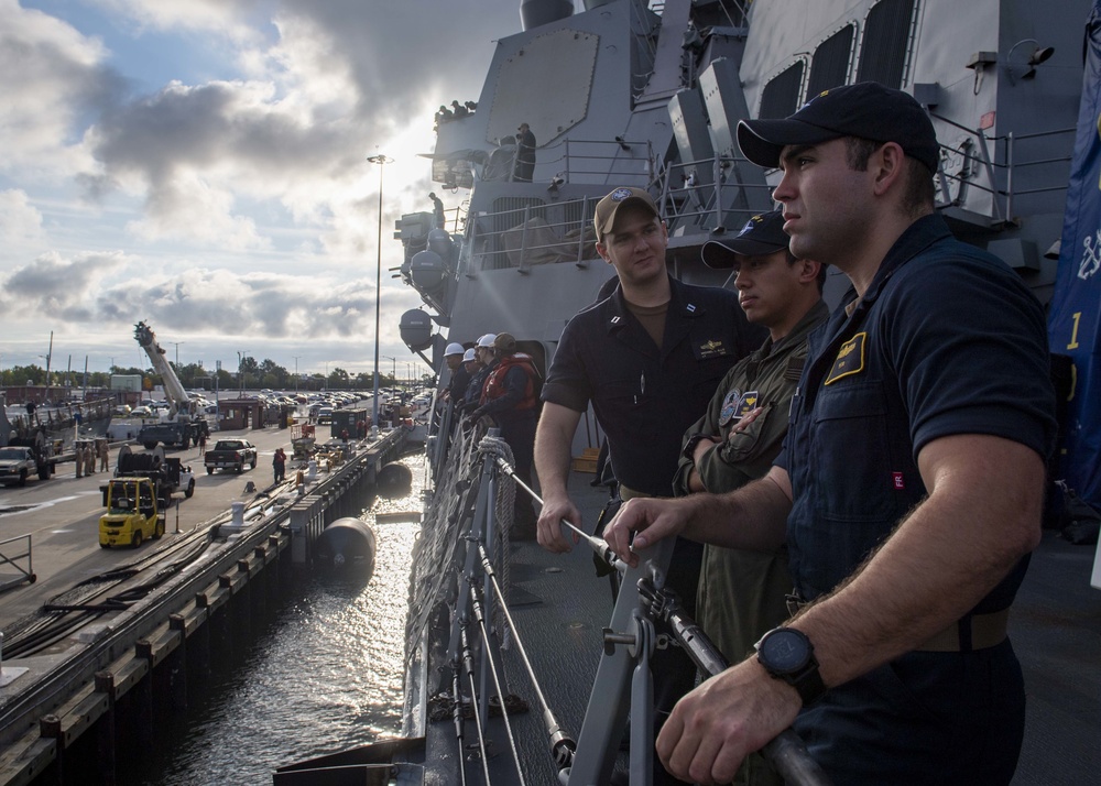 USS Gridley Visits Naval Station Norfolk