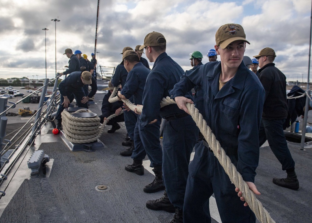 USS Gridley Visits Naval Station Norfolk