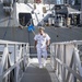 Vice Adm. Andrew Lewis Visits SNMG1 Leadership Aboard USS Gridley
