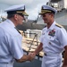Vice Adm. Andrew Lewis Visits SNMG1 Leadership Aboard USS Gridley