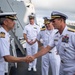 Vice Adm. Andrew Lewis Visits SNMG1 Leadership Aboard USS Gridley