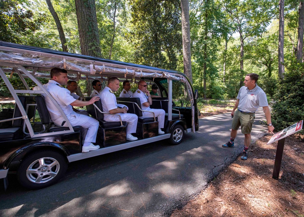 SNMG1 Leadership Tours the Norfolk Botanical Gardens
