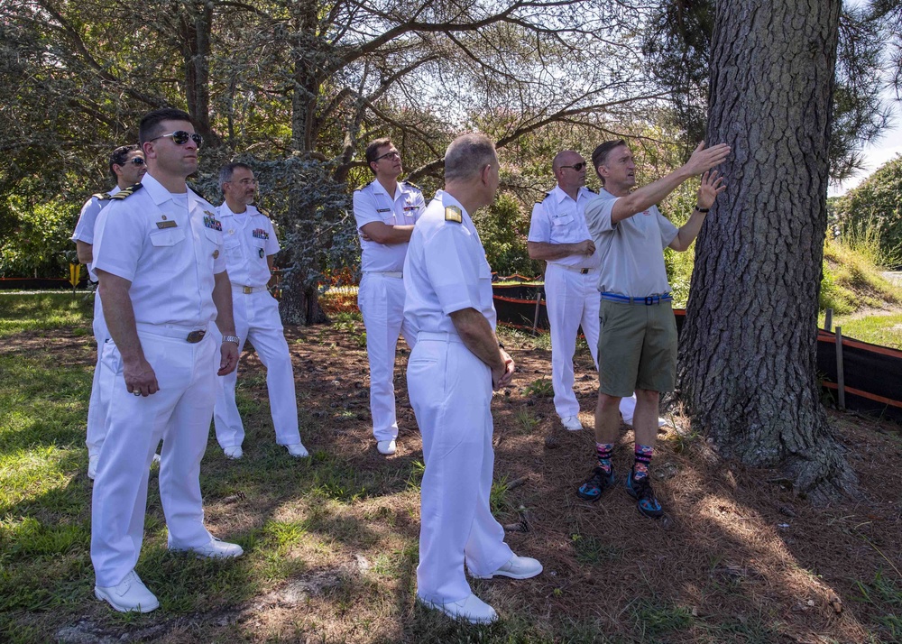 SNMG1 Leadership Tours the Norfolk Botanical Gardens