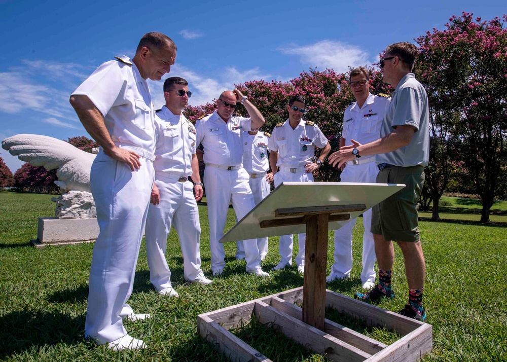 SNMG1 Leadership Tours the Norfolk Botanical Gardens